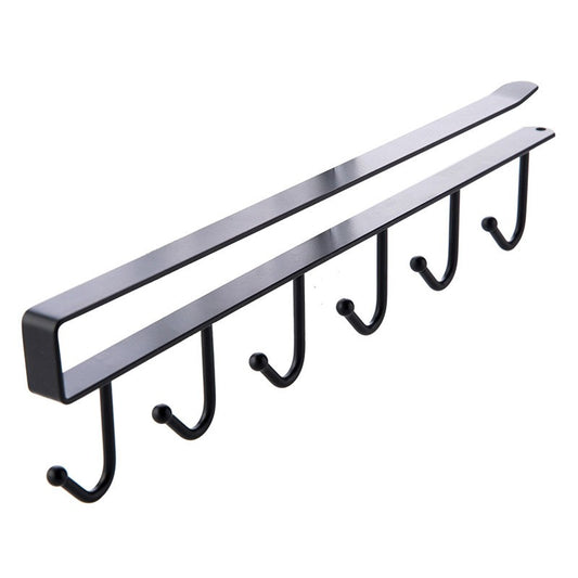 Manufacturer's direct supply of perforated iron kitchen hooks, storage hangers under cabinets, traceless, nail free partition hooks, wholesale